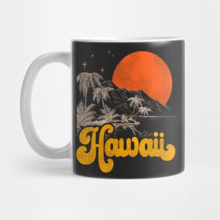 Vintage State of Hawaii Mid Century Distressed Aesthetic Mug